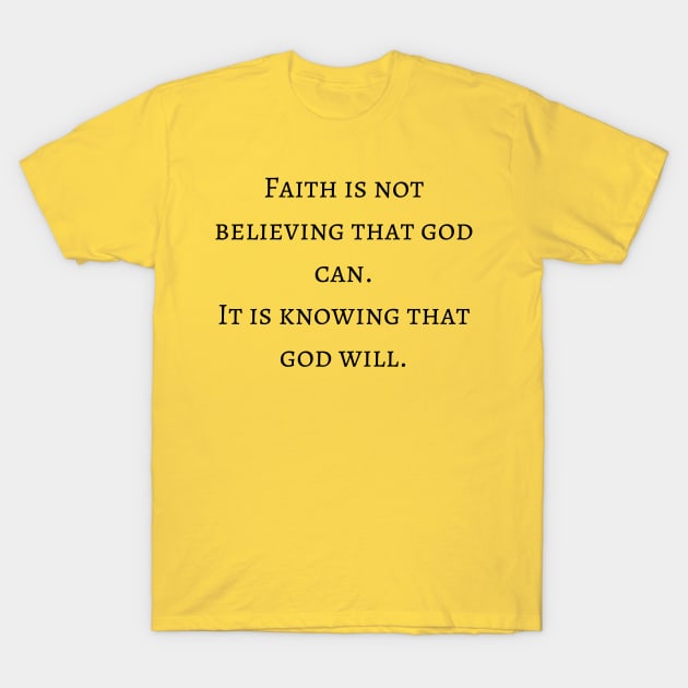 faith logo T-Shirt by Lindseysdesigns